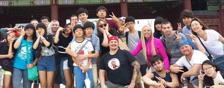 Warm Beach mission team in South Korea