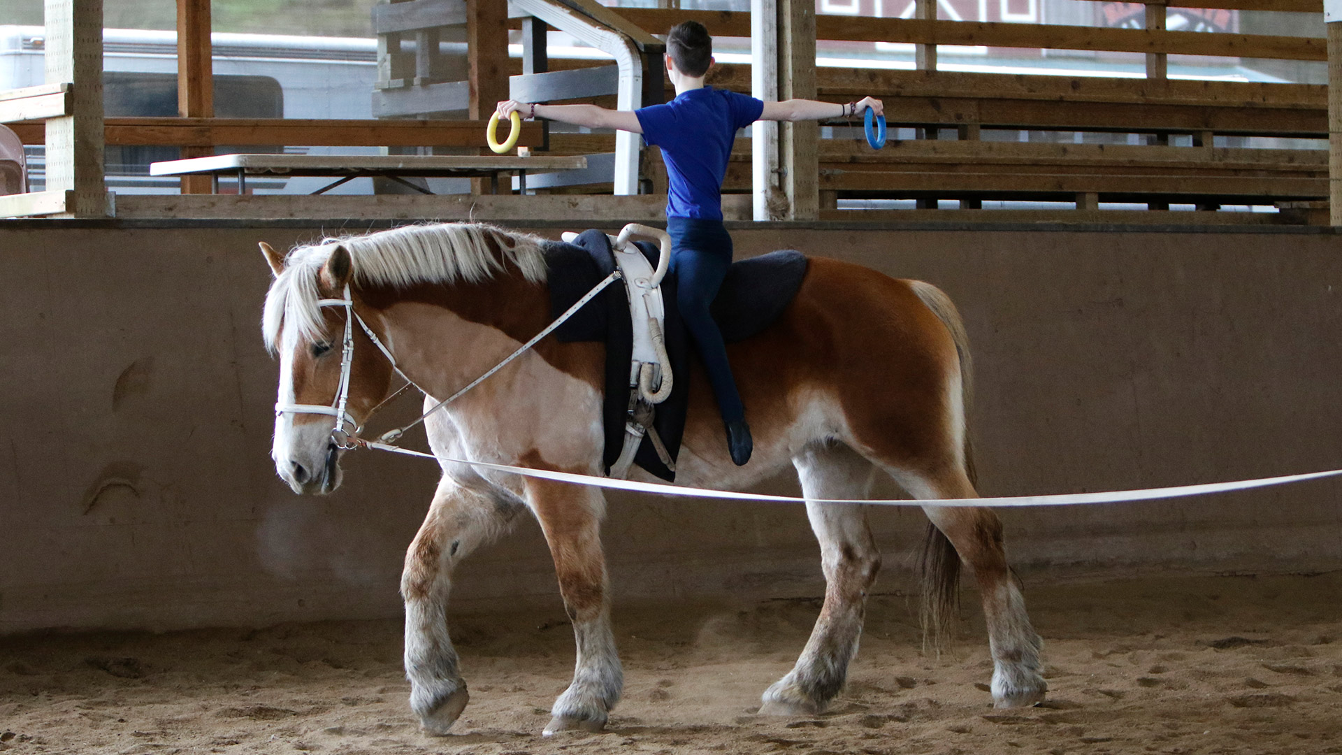 Therapeutic horsemanship at Warm Beach Camp and Conference Center, Stanwood, WA; near Seattle.